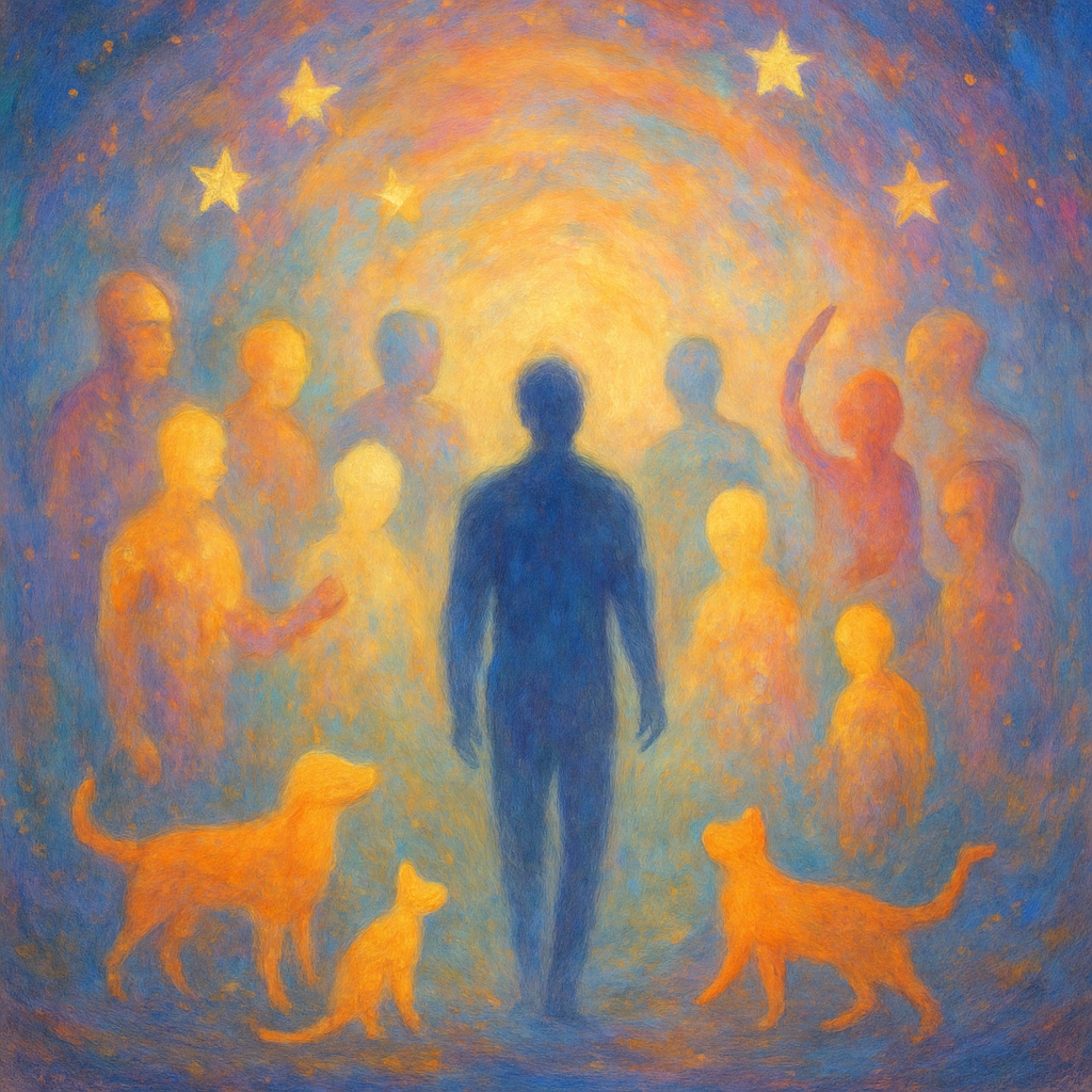 Crossing over into an imaginary afterlife