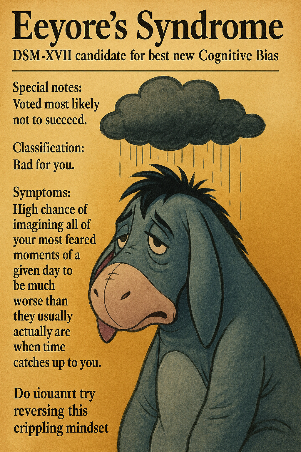 Reverse Eeyore’s Syndrome : The only Cognitive Bias you’ll ever need.